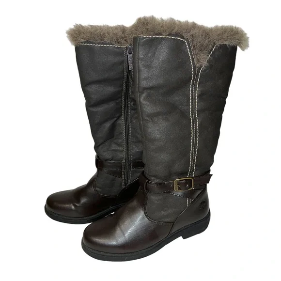 Totes Maryliza Brown Tall Winter Boots - Picture 3 of 11